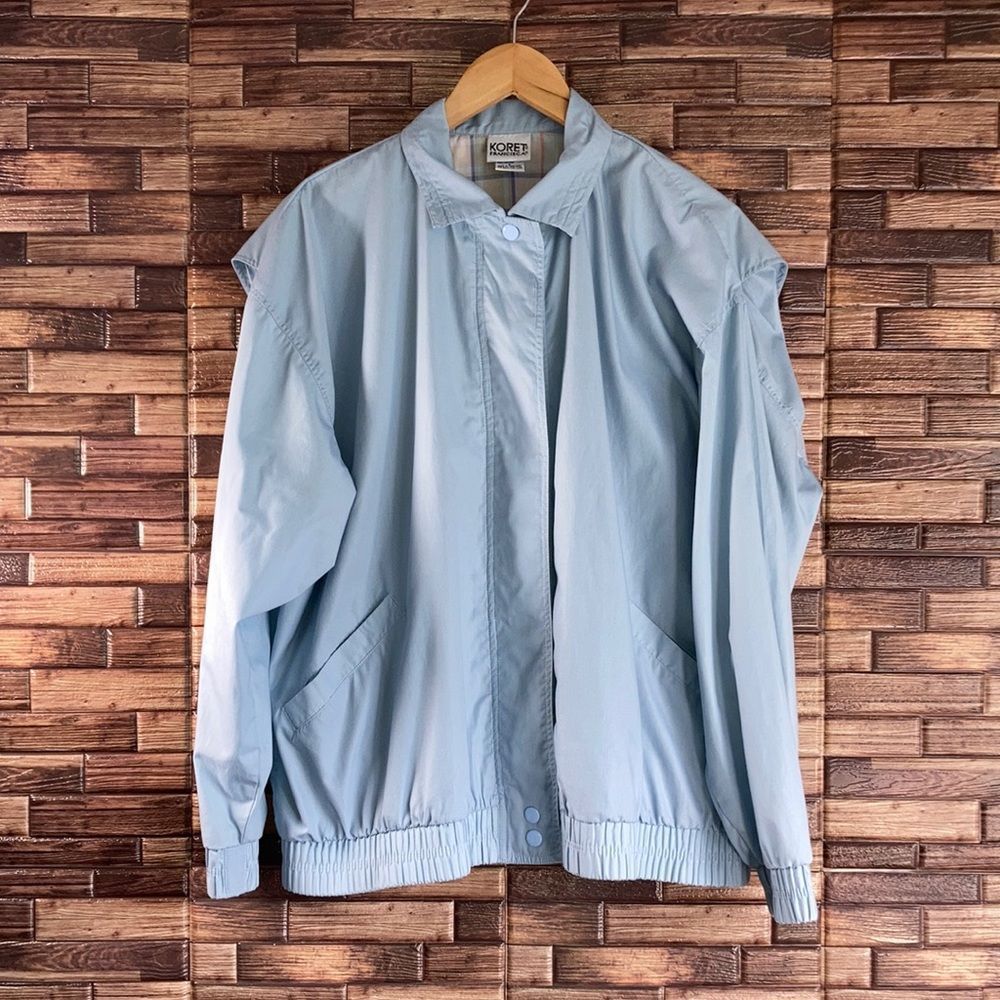 Vintage 80’s Koret Francisca Large Powder Blue Light Jacket